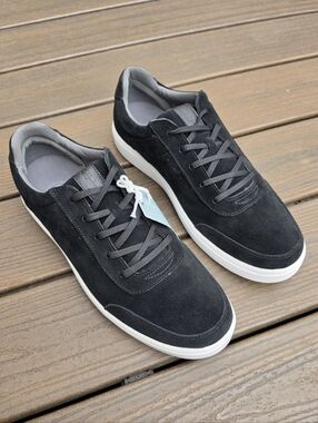 QVC Revitalign Orthotic Men's Suede Lace Up Sneaker - Durham Size 15 D